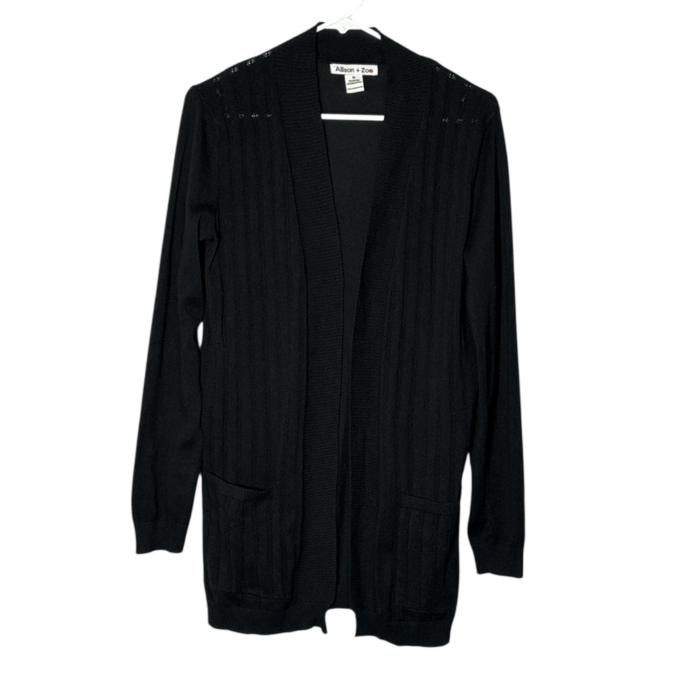 Allison + Zoe Black Knit Cardigan Sweater